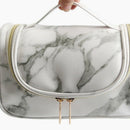 Women Organizer Insert Bag Marble Cosmetic Bag Waterproof Travel Makeup Bru