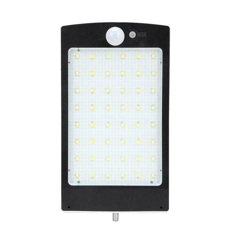 48 LED Waterproof PIR Motion Sensor Solar Light Garden Lamp w/ Pole (Black) A