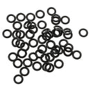 50 Pcs 5mm x 1mm x 3mm Mechanical Black NBR O Rings Oil Seal Washers