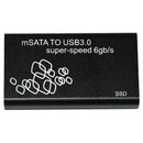 USB3.0 to mSATA SSD SATA Hard Disk Case Enclosure M2 SSD External HDD Mobi PCC