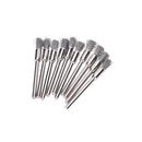 Pen Shape 8MM End Brushes Shank Diameter Stainless Steel Wire Brush X10 LJ