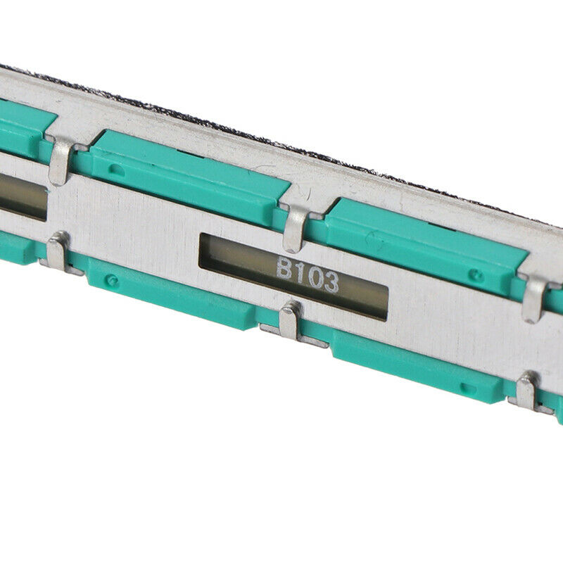 5Pcs Double 75MM Straight Slide Potentiometer B103 Mixer Fader B10KB Nw