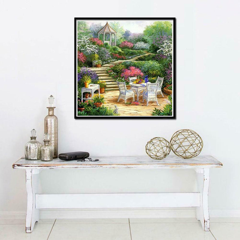 5D DIY Full Drill Diamond Painting Garden Cross Stitch Embroider Mosaic Kit