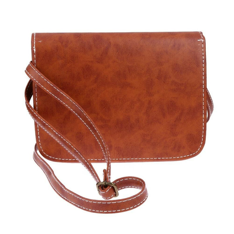 women messenger bags crossbody bags ladies shoulder purse(Light brown)