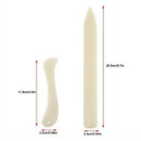 2 Pcs White Bone Folder Paper Creaser Tool Scoring Folding Creasing Edges DIY