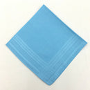 12x Classic 100% Cotton Plain Handkerchiefs Square Hankie Party Kerchiefs