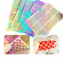 12 Tips/Sheet Nail Art Manicure Stencil Stickers Nails Stamping Vinyl Decals Kit