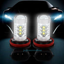 2pcs H11 80W Super Bright Car LED Front Fog Tail Driving Light Lamp Bulb White