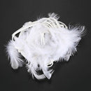 Handmade atrapauenos-SODIAL(R)Handmade atrapauenos white feather with clear