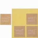 200pcs/lot Round Hand Made Kraft Sealing Stickers Paper Labels Gifts Packagin,a