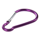 Large D Shaped Aluminum Carabiner Bi-colored Clip Hook for Hiking Camping I1R4