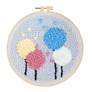 Dandelion Pattern Punch Needle Embroidery Kit with Basic Tools for Beginners