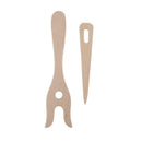4x Wood Knitting Fork Lucet