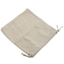 Women Girls Solid White Drawstring Beam Port Shopping Bag (19cmx24cm)
