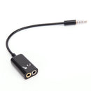 3.5mm Mic Audio jack to Headphone Microphone Y Splitter Cable Converter AdaptoJR