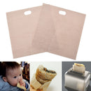Sandwich Toaster Toast Bags Non-Stick Reusable Safety Heat-Resistant 2pcs ME