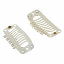 20pcs creamy-white Nine-tooth Clip for hair extension snap clip for DIY use