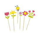 flower bee happy birthday cupcake toppers diy cakes topper party decorsuppliesME