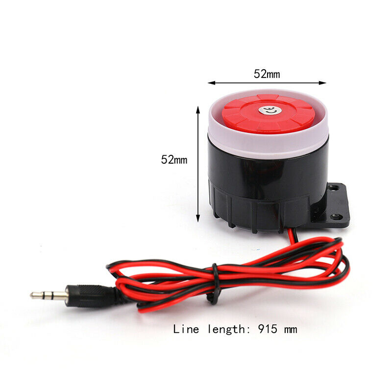 120dB 6-12VDC wired indoor mini siren Horn loudly siren for gsm alarm system Ew