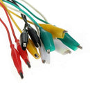 10pcs Crocodile Clips Test Leads in 5 Colors  Each Wire Length 50CM E6Q7