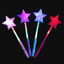 Xmas Star Shape Glow Sticks Bulk Light Up Plastic LED Wand Party Cheer Stick