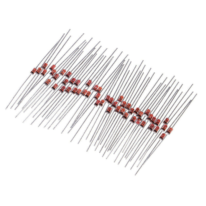 50pcs 1W 5.1V Zener diode 1N4733A 1N4733 IN4733A IN4733 5V1 volt DO-35 MO