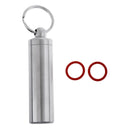 Waterproof Keychain Pill Box Small  Pill Container, Travel Pill Holder