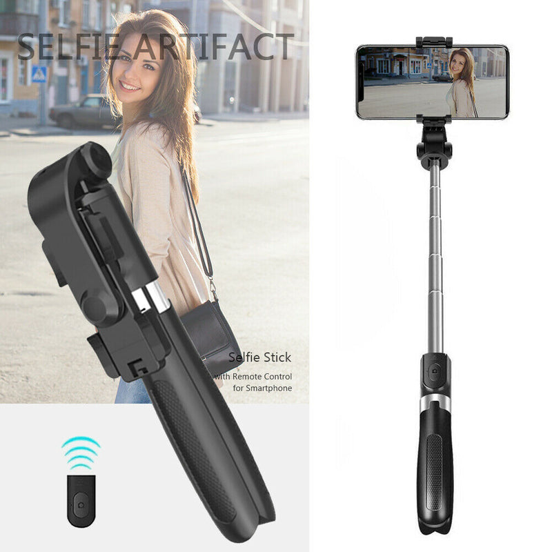 L01 Foldable Bluetooth Selfie Stick Live Video Mini Phone Tripod w/ Control