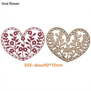 DIY Carbon Steel Heart-shaped Flower Cutting Dies Stencil Album Craft Gift