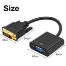 DVI D 24+1 25 Pin Male to VGA Female Adapter 1080P Video Active Cable ConveS Nw