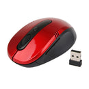 Wireless Mouse 1600DPI Adjustable with Mini USB Receiver for Loptop Red