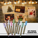 10pcs Color Metal Pen Paint Highlight Marker Pen for DIY Photo Album Gift