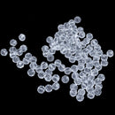 100 Clear Crystal Quartz Faceted Round Beads 6mm W5T9