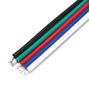 5Pcs 5Pin RGBW Connector Male With Wire Cable 5Pin LED Connector 3C