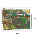 5D DIY Full Drill Diamond Painting Rural Landscape Cross Stitch Work (06)