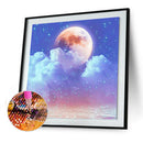 Full Drill Round Diamond Painting Moon Cross Stitch Embroidery Kit (CQ035)