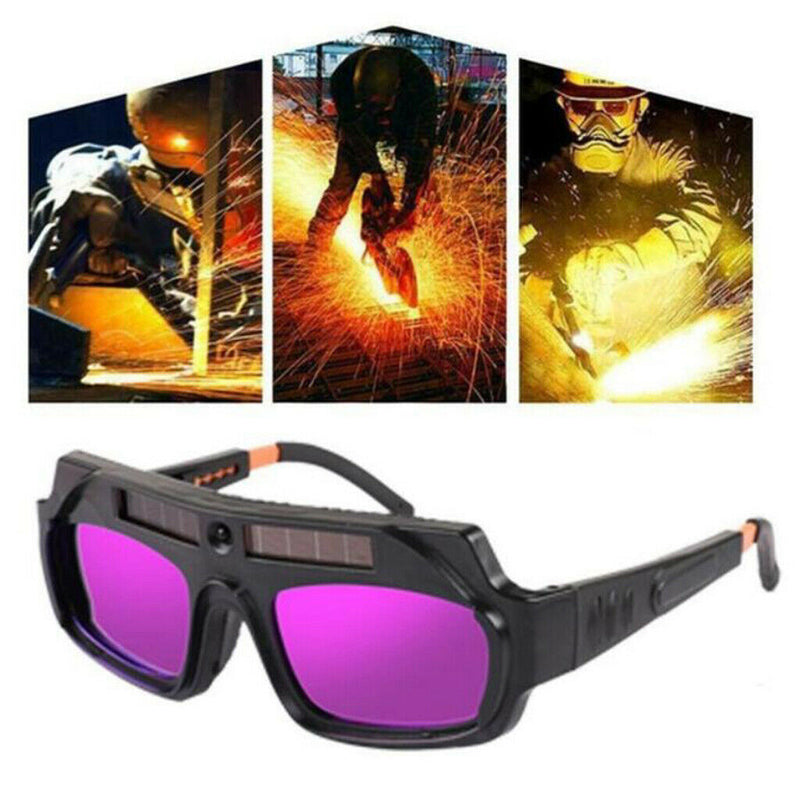 Automatic Dimming Welder Safety Glasses Goggles Anti-Glare Adjustable Frame