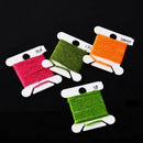 120 Pieces White Plastic Floss Bobbins Thread Embroidery Cross Stitch Bobbi A5A2
