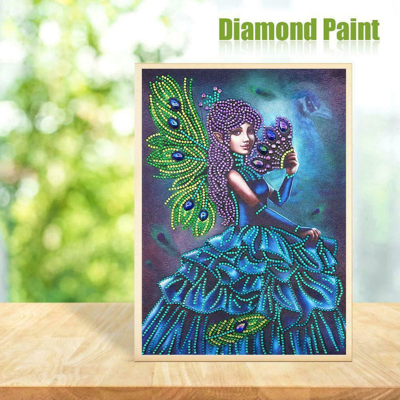 5D DIY Special Shaped Diamond Painting Girl Cross Stitch Mosaic Craft Kits