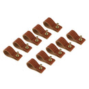 10x Cabinet Handles Leather Dresser Knobs Pull Door Handle Kitchen Pull Knob