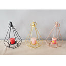 2pcs Geometry Tea Light Candle Holder Hanging Candlestick for Home Wedding