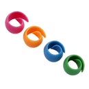 50pcs Mixed Colors Silicone Bobbin Holders Clips Clamps Thread Spool Huggers