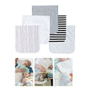 5x Baby Set Burp Cloths S Bib Feeding Nursing Towel Burping Rags for Newborns