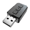 USB Bluetooth 5.0 Transmitter Receiver, 2-in-1 Mini Wireless Audio Adapter,