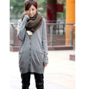 Warm Soft Coffee Mohair Open Knit Handmade Circle Scarf Elegant Neckerchief