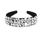 Baroque Velvet Rhinestone Headbands Women Hair Accessories Hair Bands Hoop Gif_