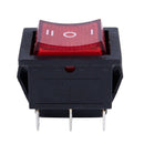 Waterproof LED illuminated 6Pins Mini O/F/O DPDT Rocker Switch Car