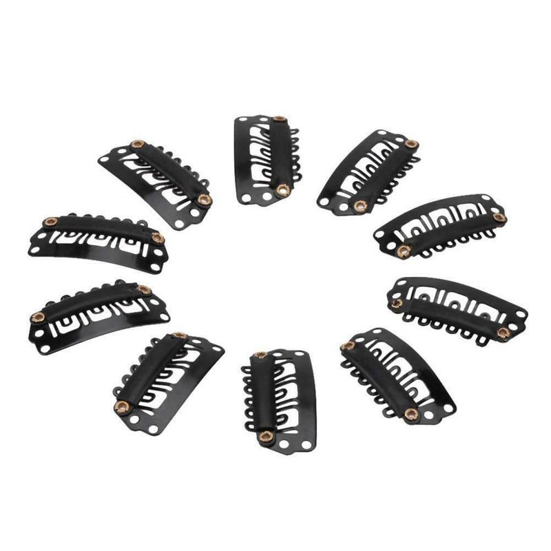 40pcs/lot 2.8cm U Shape Snap Clip for Hair Extension Wig Weft Accessories