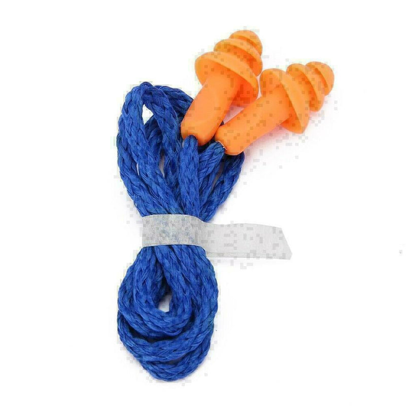 10Pcs Soft Silicone Corded Ear Plugs Reusable Hearing Protection Earplugs U O4H6