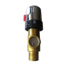 Brass G1/2 Male 3 Way Thermostatic Mixing Valve Shower Temperature Control U9N6